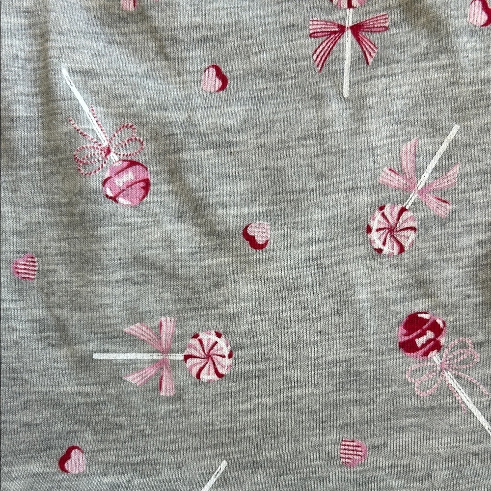 First Impressions Gray shirt dress with peppermint swirl lollipop Pattern - Picture 5 of 6